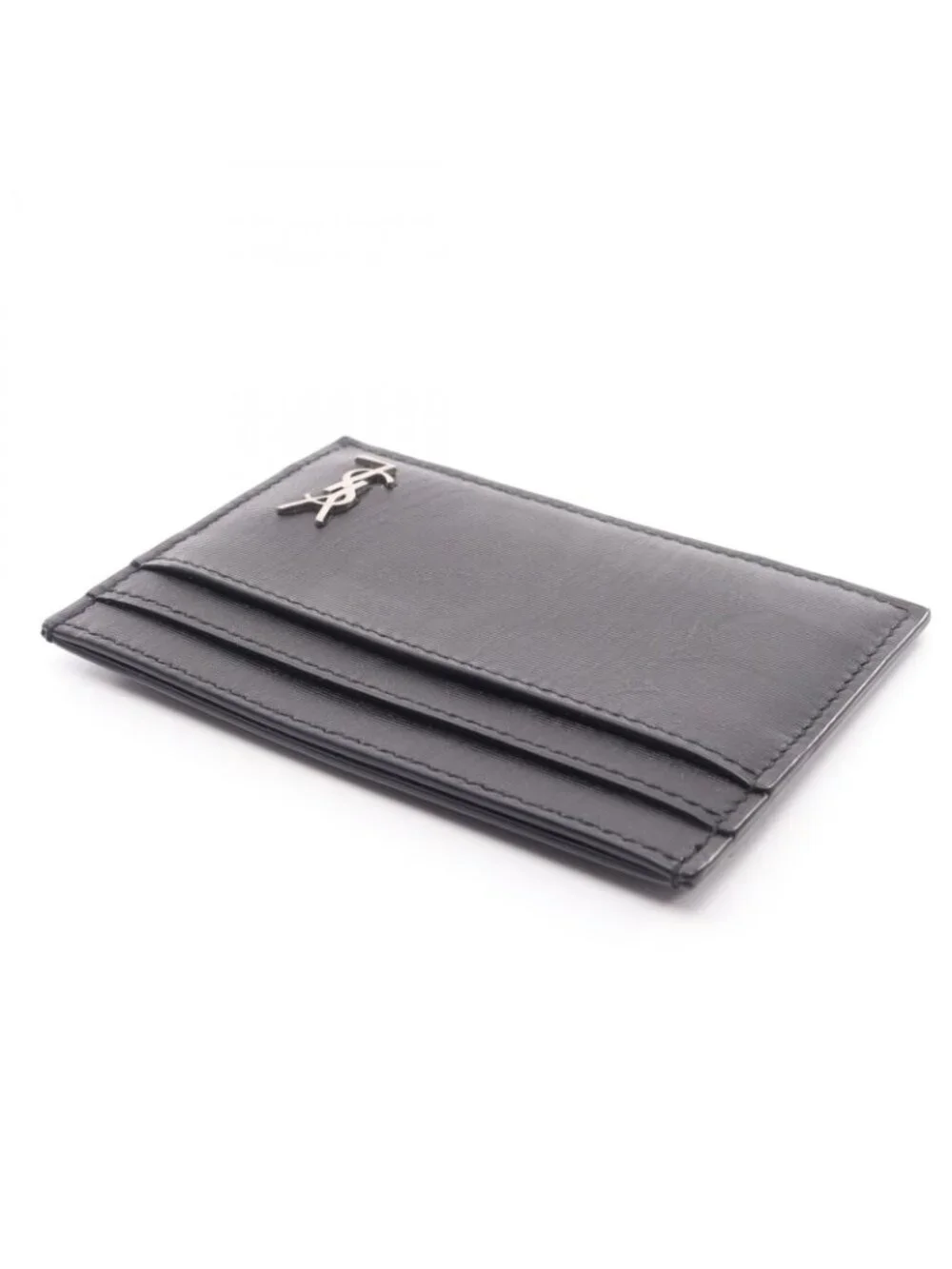 Saint Laurent Paris Card Case Tiny Cassandra Leather